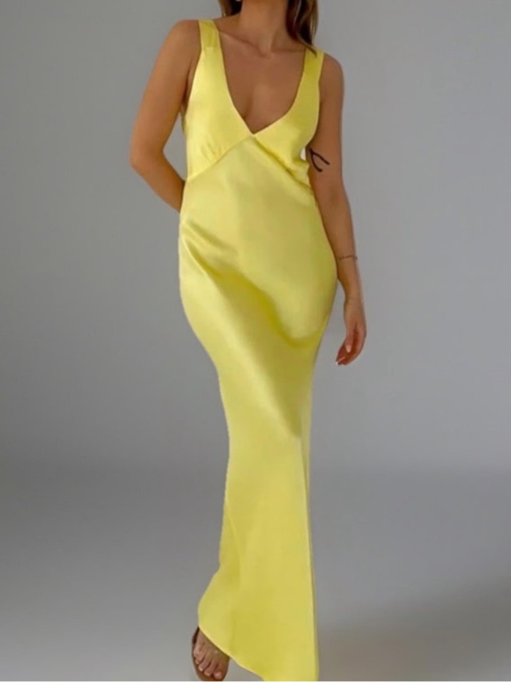 Rumored Sunset Maxi Strip Dress NWT